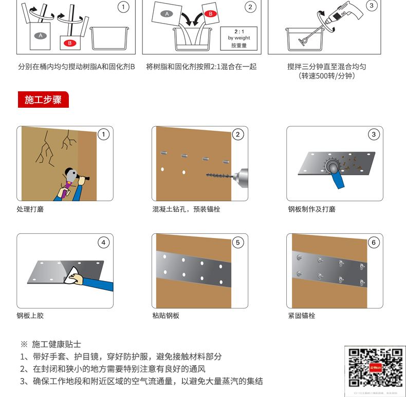 包钢乾县粘钢加固施工过程